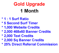 Gold Upgrade - 1 Month