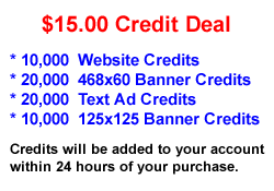 $15.00 Credit Deal